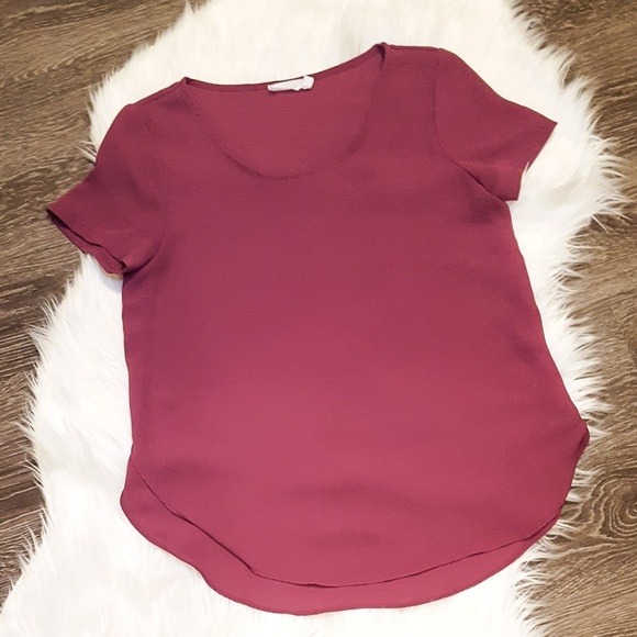 Lush Purple Side Slit Top - Picture 2 of 7